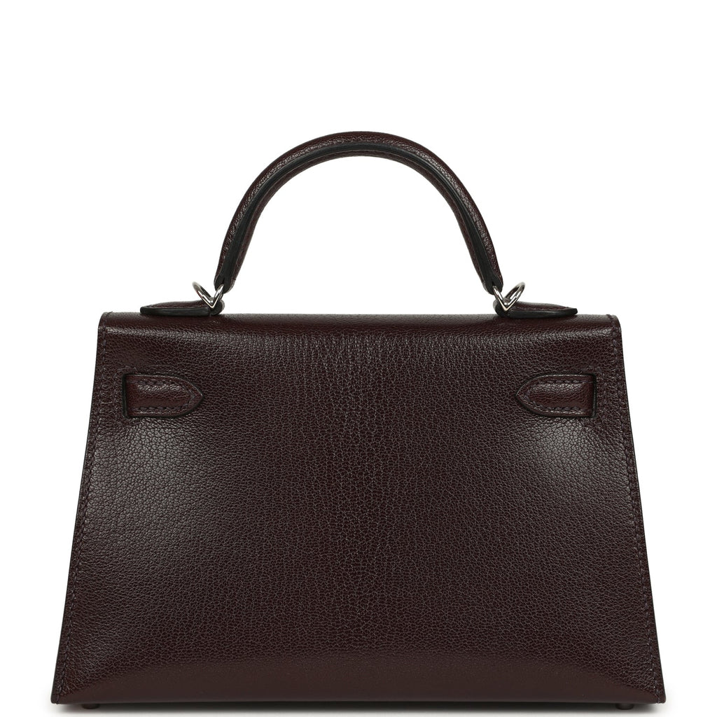 Hermes Kelly Sellier 20 Rouge Sellier Chevre Chamkila Palladium Hardware