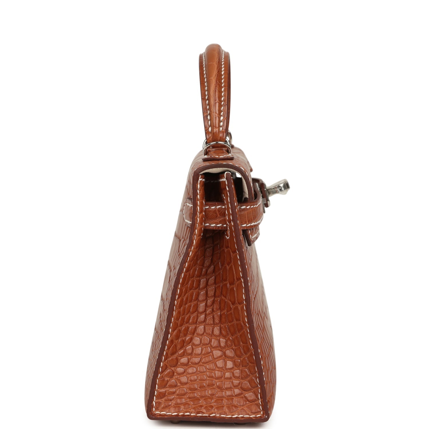 Hermes Special Order (HSS) Kelly Sellier 20 Gold Verso Matte Alligator Palladium Hardware