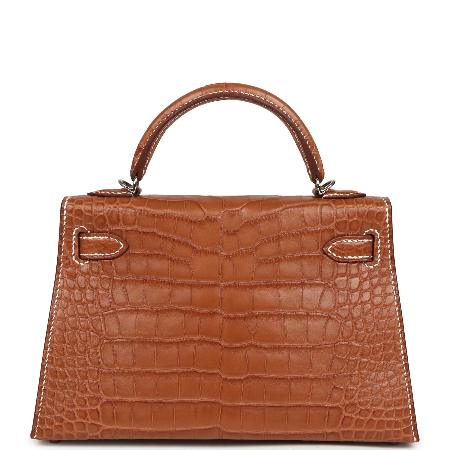 Hermes Special Order (HSS) Kelly Sellier 20 Gold Verso Matte Alligator Palladium Hardware