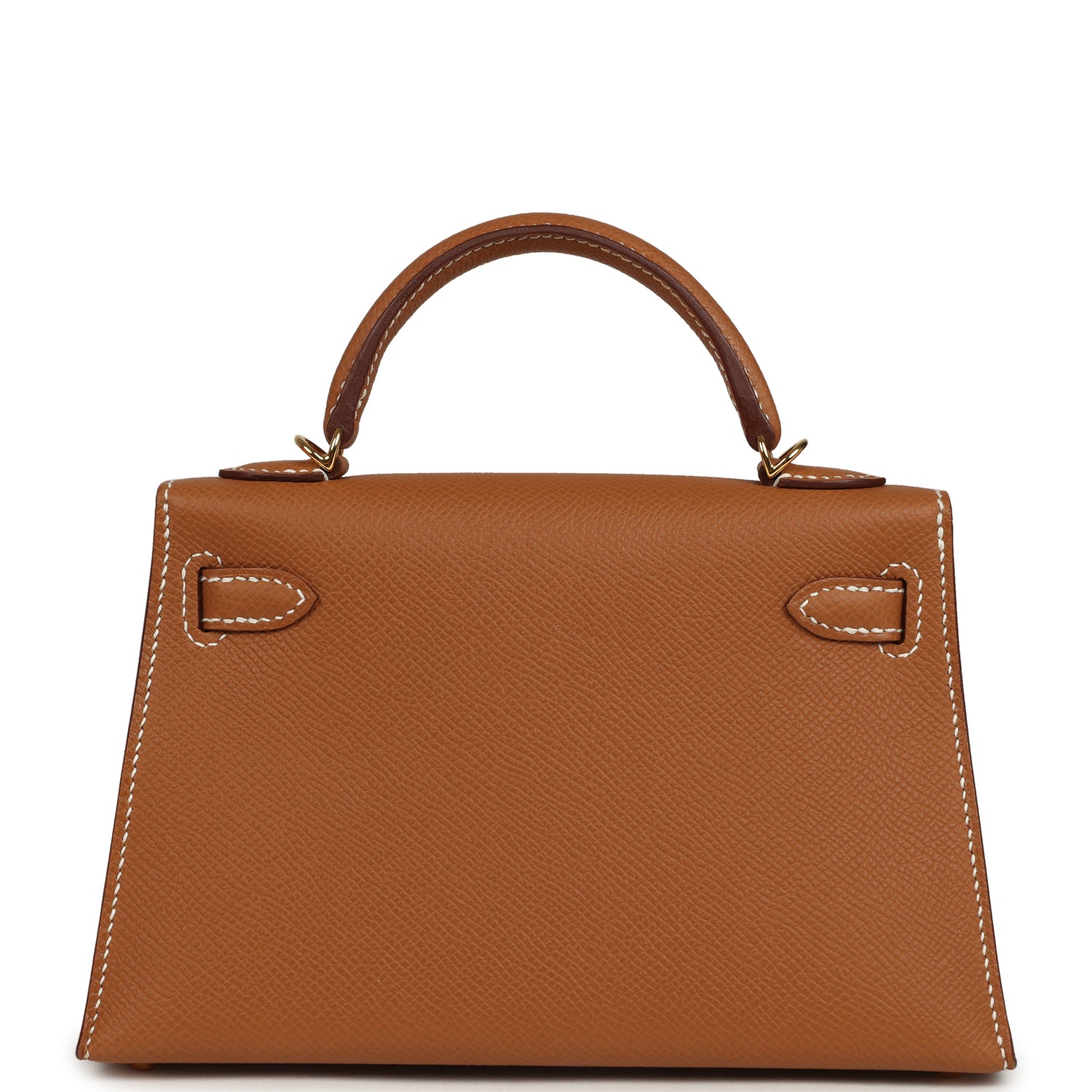Pre-owned Hermes Kelly Sellier 20 Gold Epsom Gold Hardware