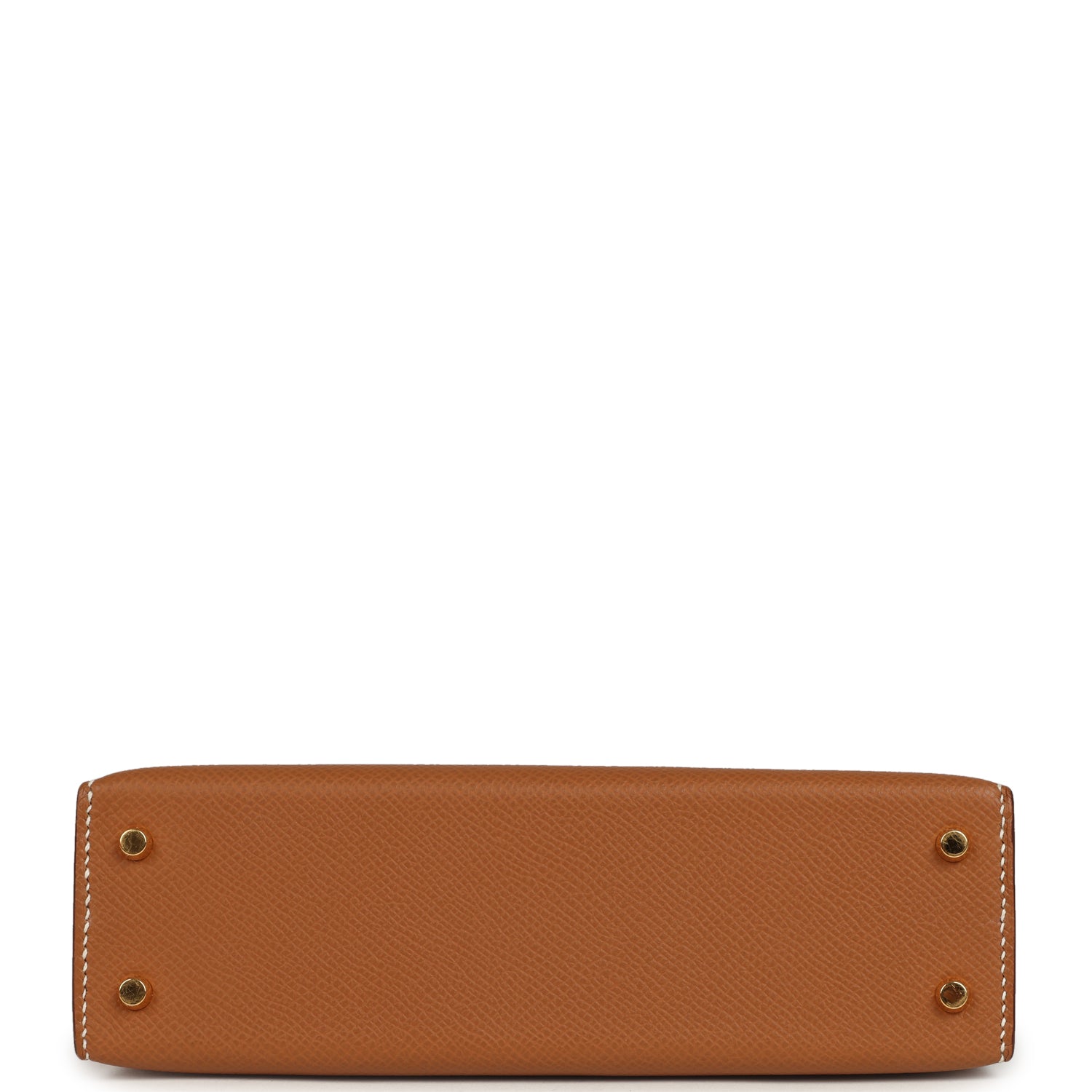 Pre-owned Hermes Kelly Sellier 20 Gold Epsom Gold Hardware