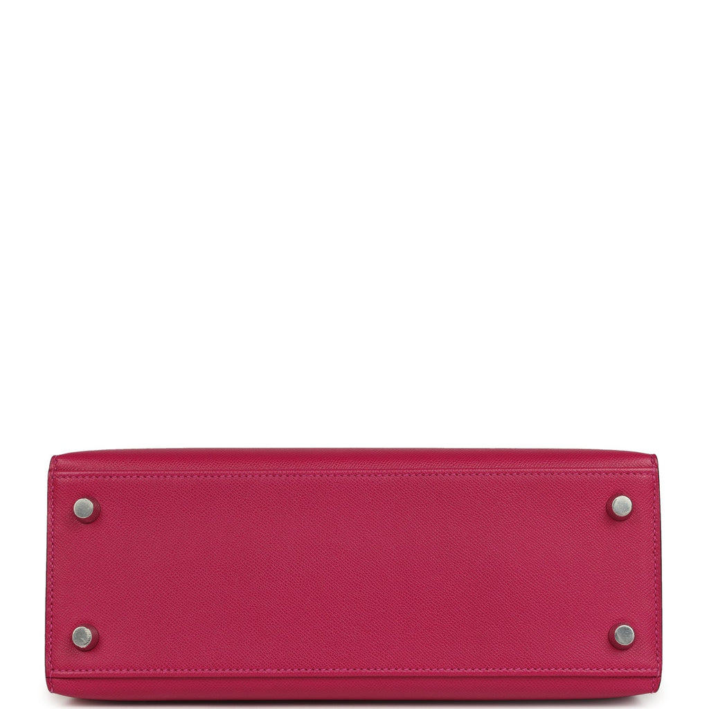 Hermes Kelly Sellier 25 Rose Poupre Madame Palladium Hardware