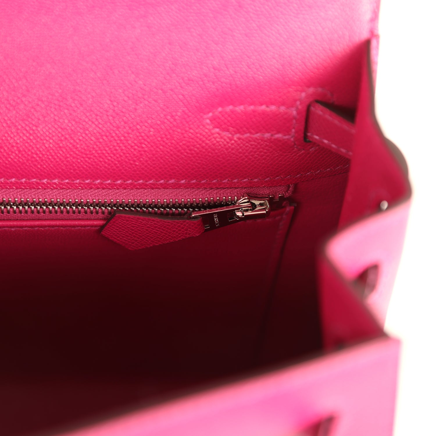 Hermes Kelly Sellier 25 Rose Poupre Madame Palladium Hardware