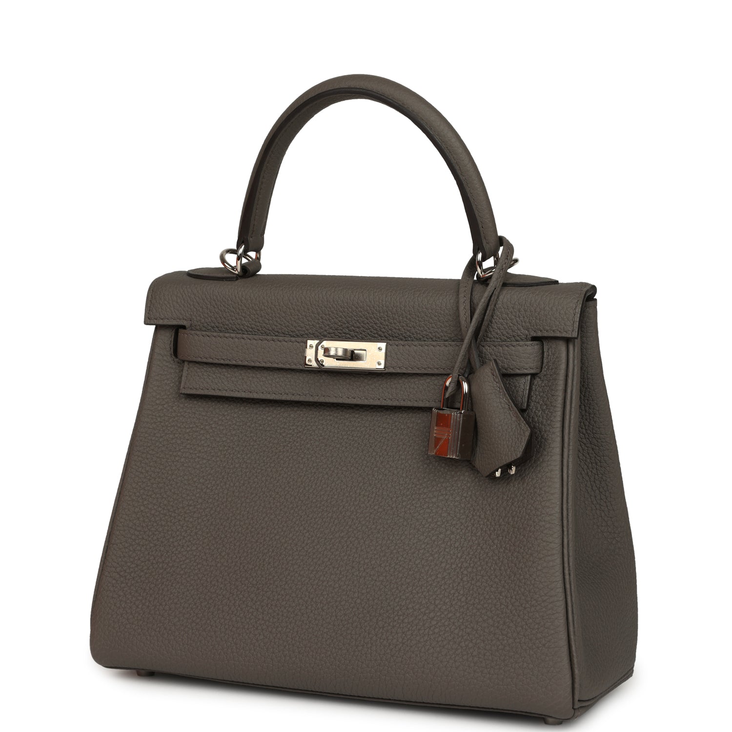 Hermes Kelly Retourne 25 Etain Togo Palladium Hardware