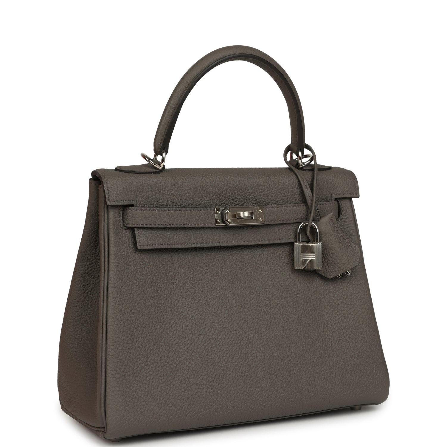Hermes Kelly Retourne 25 Etain Togo Palladium Hardware