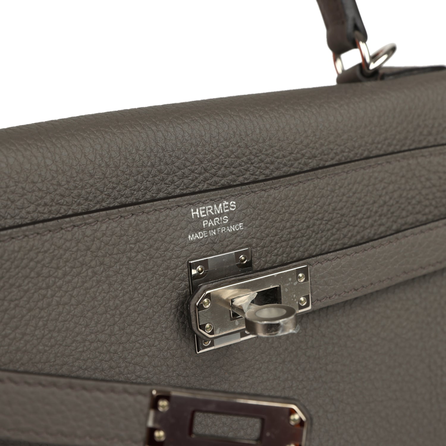 Hermes Kelly Retourne 25 Etain Togo Palladium Hardware
