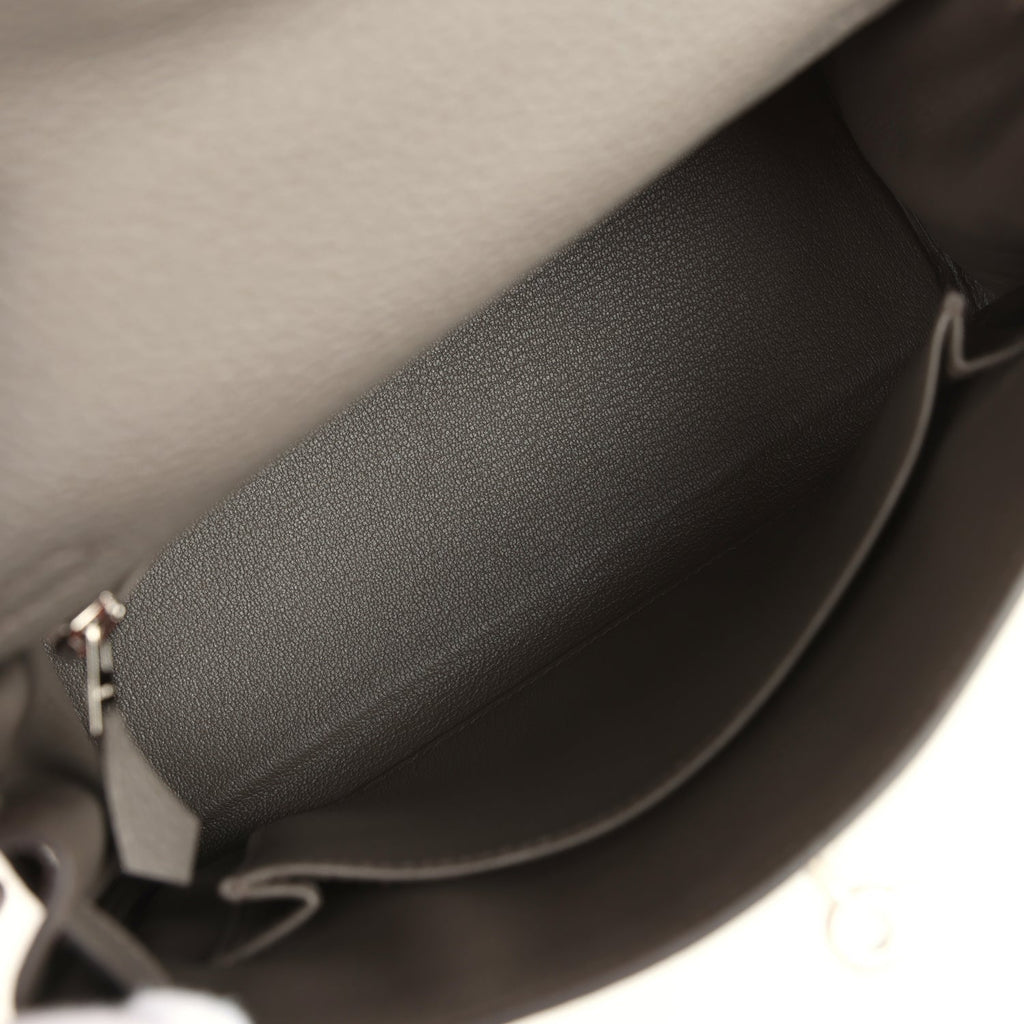 Hermes Kelly Retourne 25 Etain Togo Palladium Hardware
