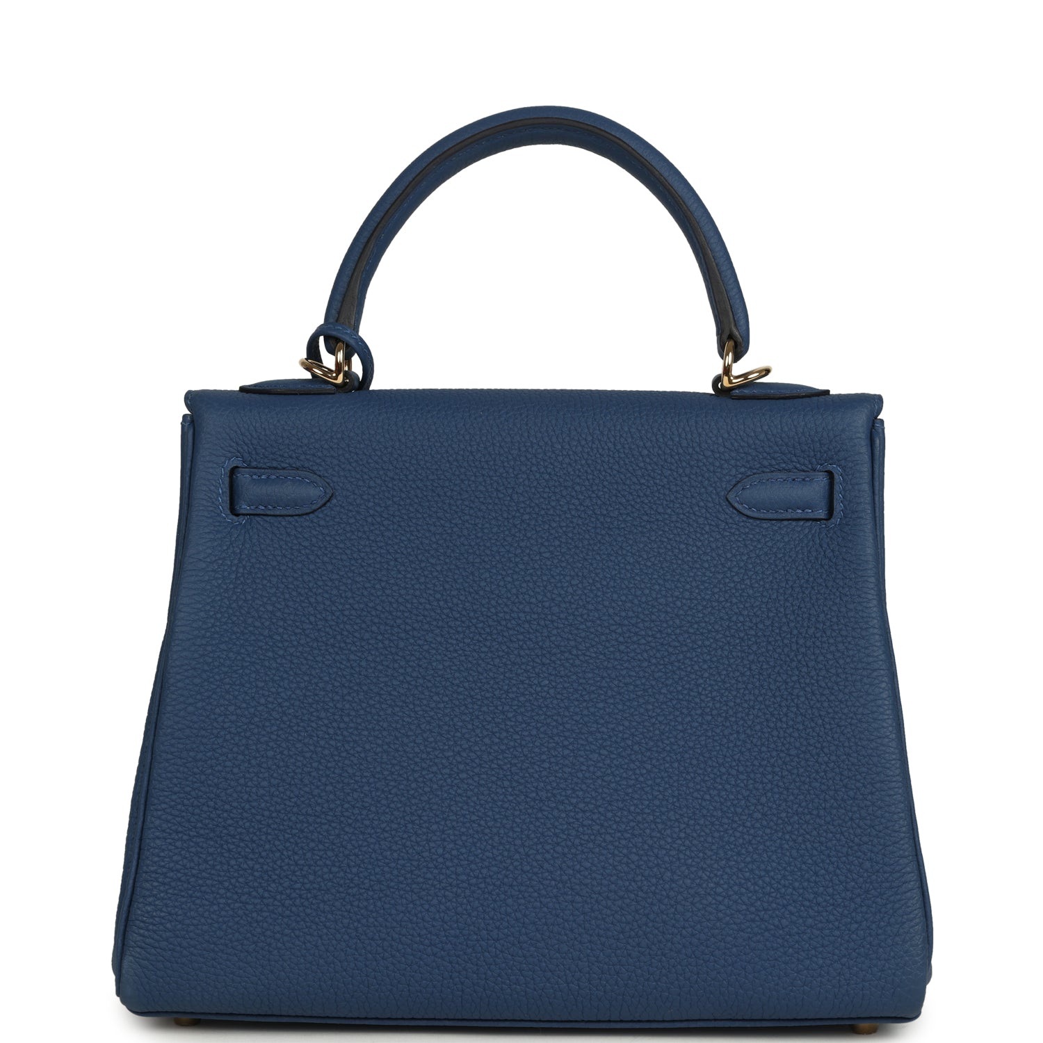 Hermes Kelly Retourne 25 Bleu Tie Togo Permabrass Hardware