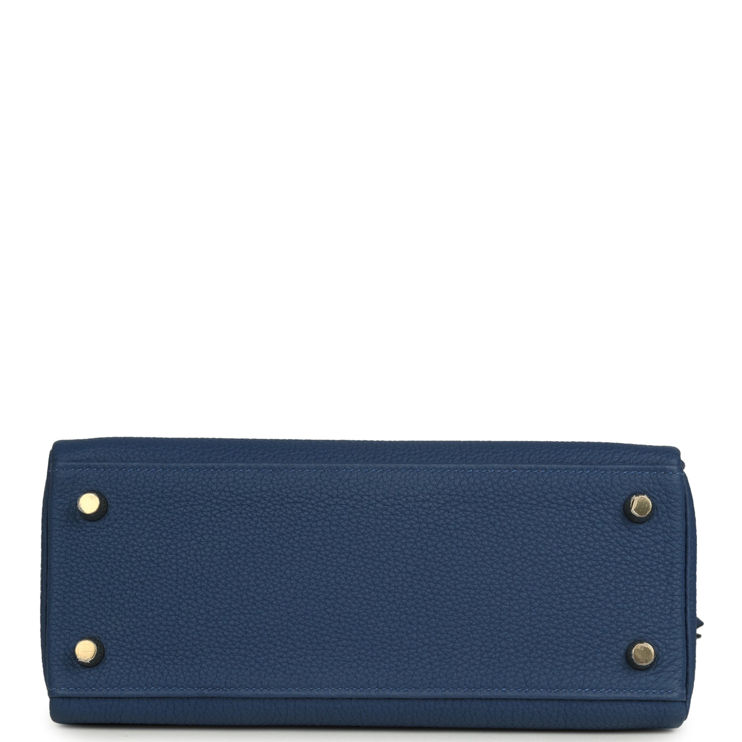 Hermes Kelly Retourne 25 Bleu Tie Togo Permabrass Hardware