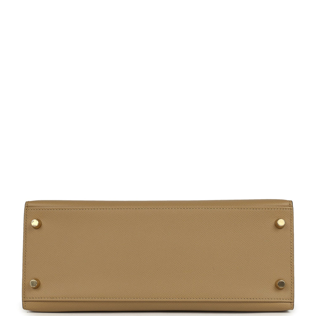 Hermes Kelly Sellier 28 Poussiere Epsom Permabrass Hardware