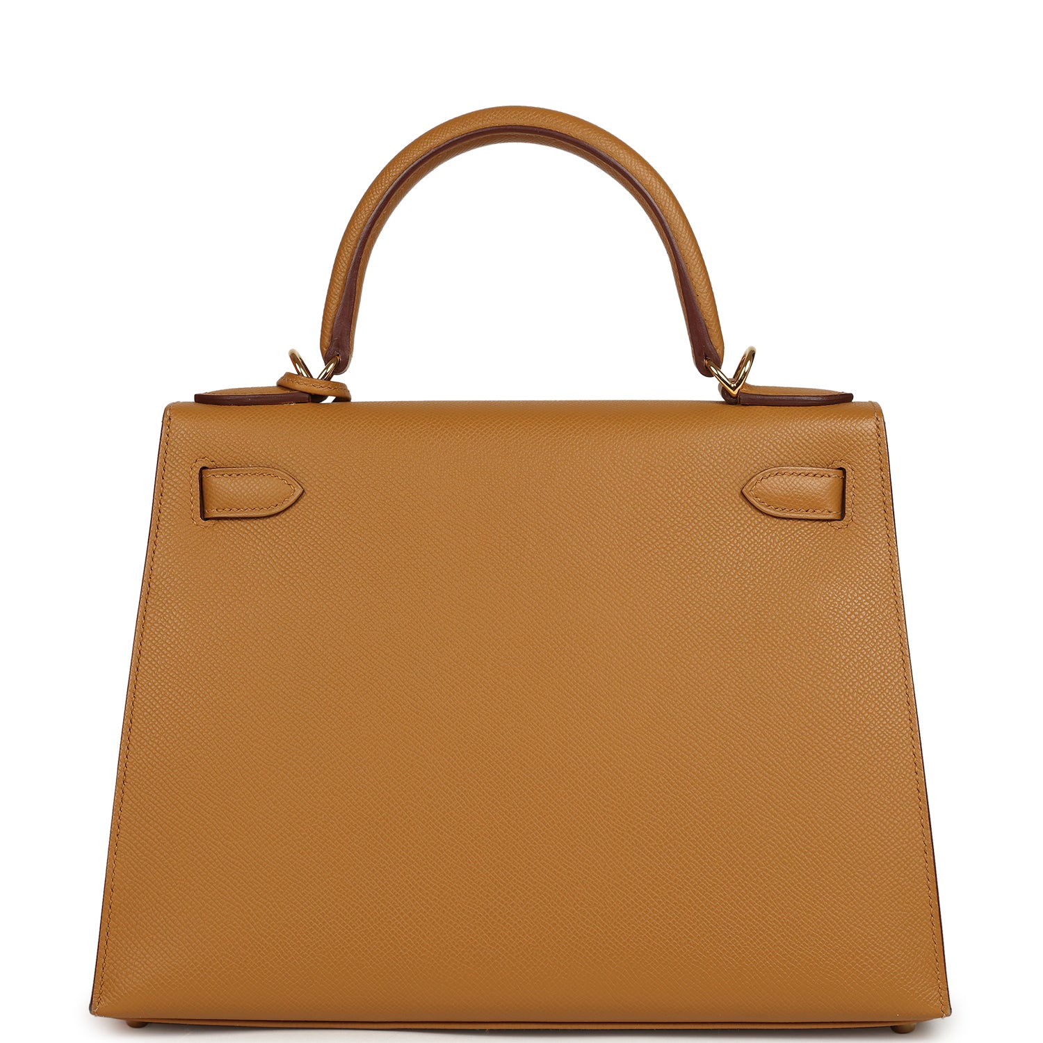Pre-owned Hermes Kelly Sellier 28 Sesame Epsom Gold Hardware