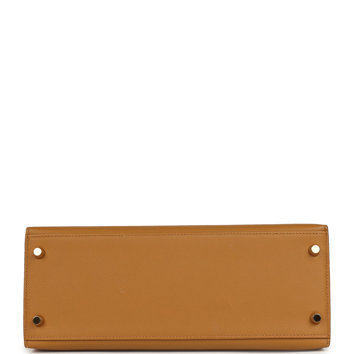 Pre-owned Hermes Kelly Sellier 28 Sesame Epsom Gold Hardware