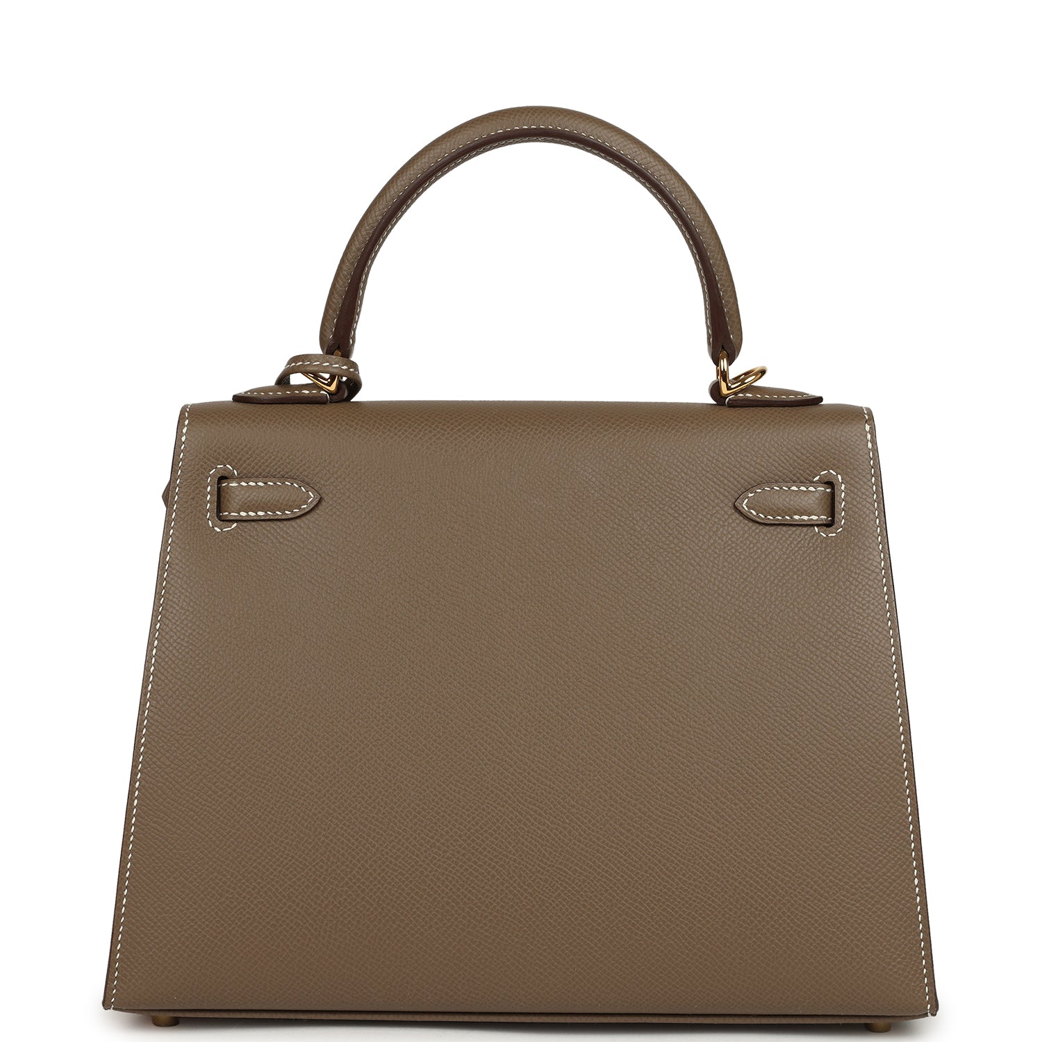Hermes Kelly Sellier 25 Etoupe Epsom Gold Hardware