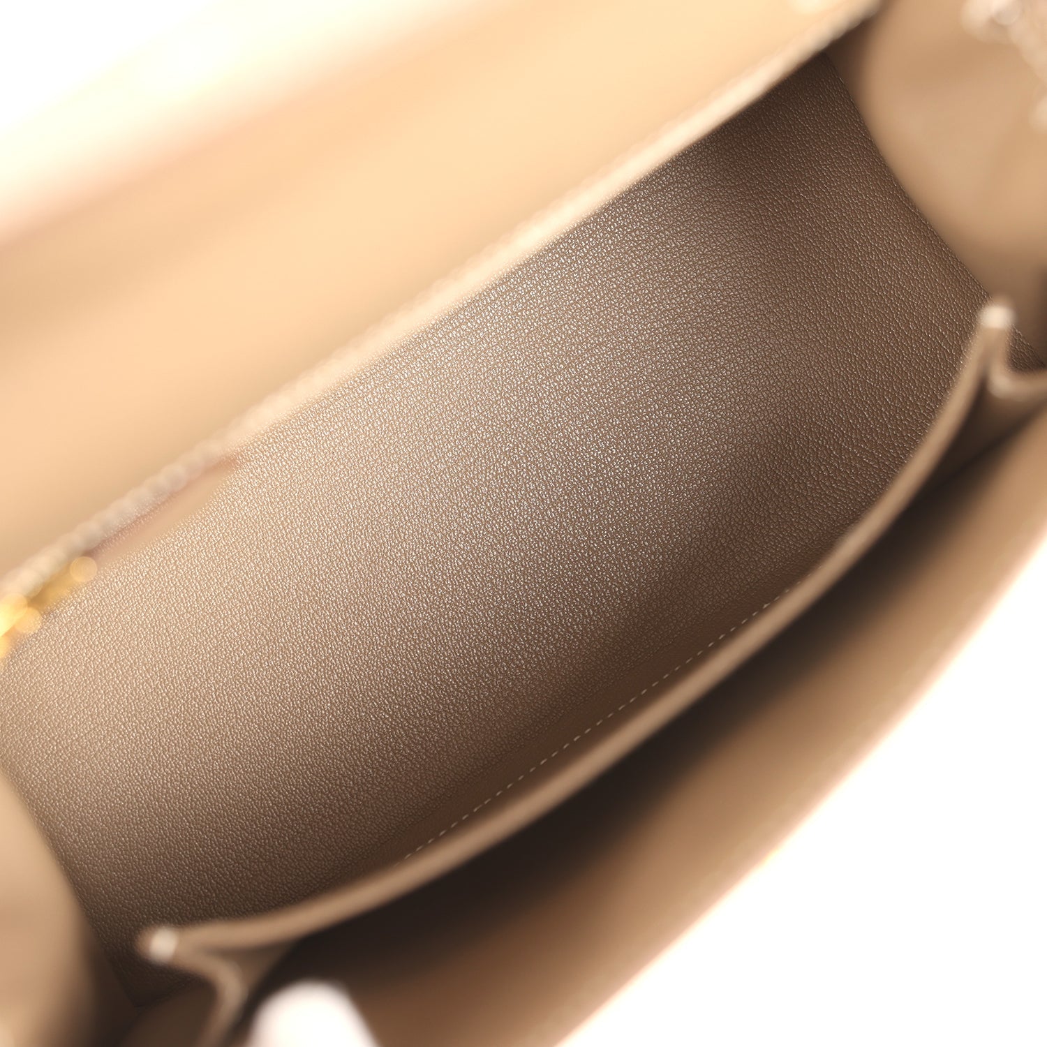 Hermes Kelly Sellier 25 Etoupe Epsom Gold Hardware