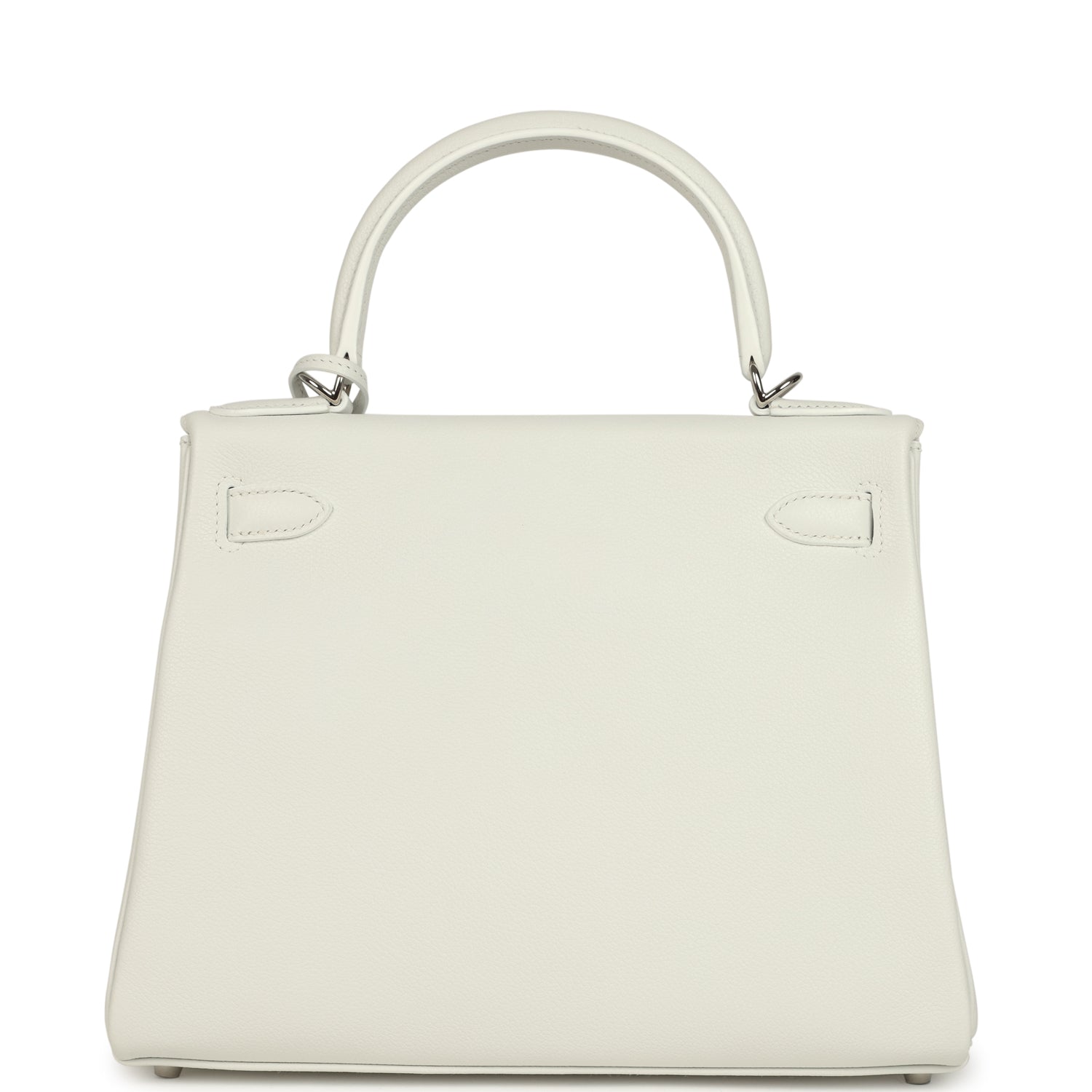 Hermes Kelly Retourne 28 New White Evercolor Palladium Hardware