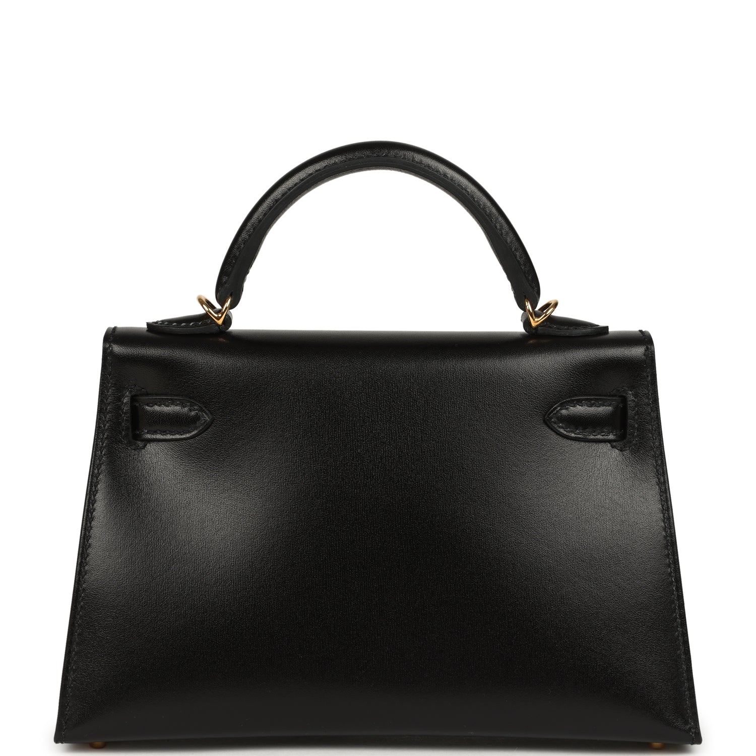 Hermes Kelly Sellier 20 Black Box Gold Hardware