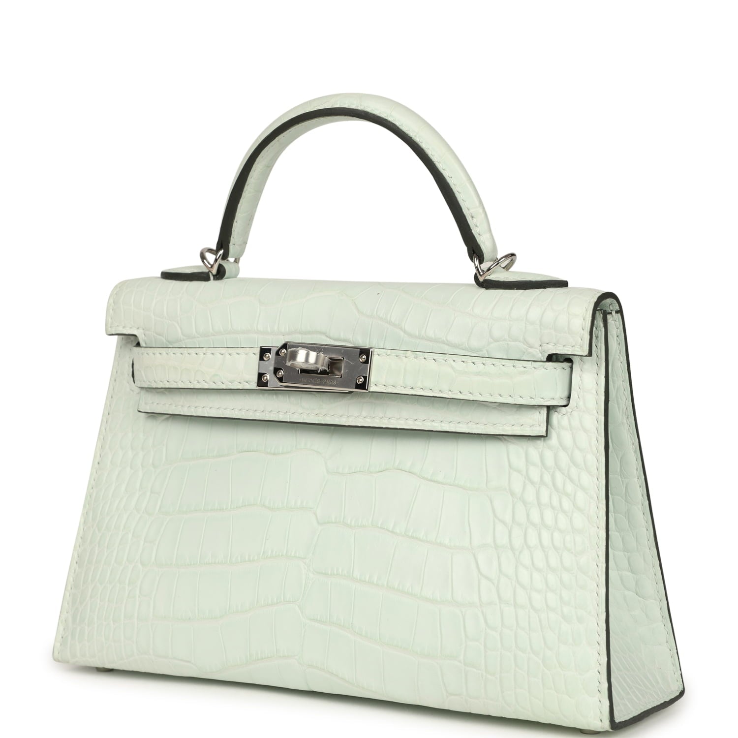 Hermes Kelly Sellier 20 Vert PepperNew Matte Alligator Palladium Hardware