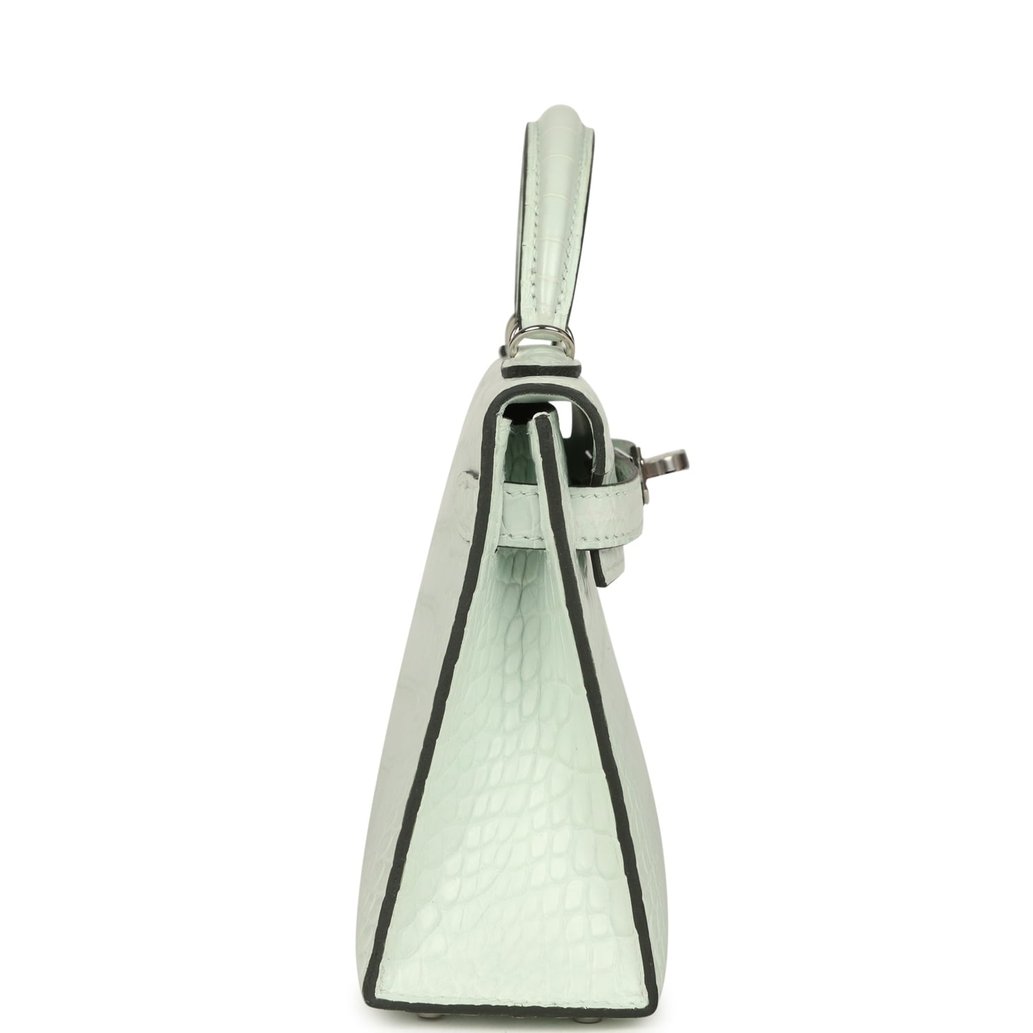 Hermes Kelly Sellier 20 Vert PepperNew Matte Alligator Palladium Hardware