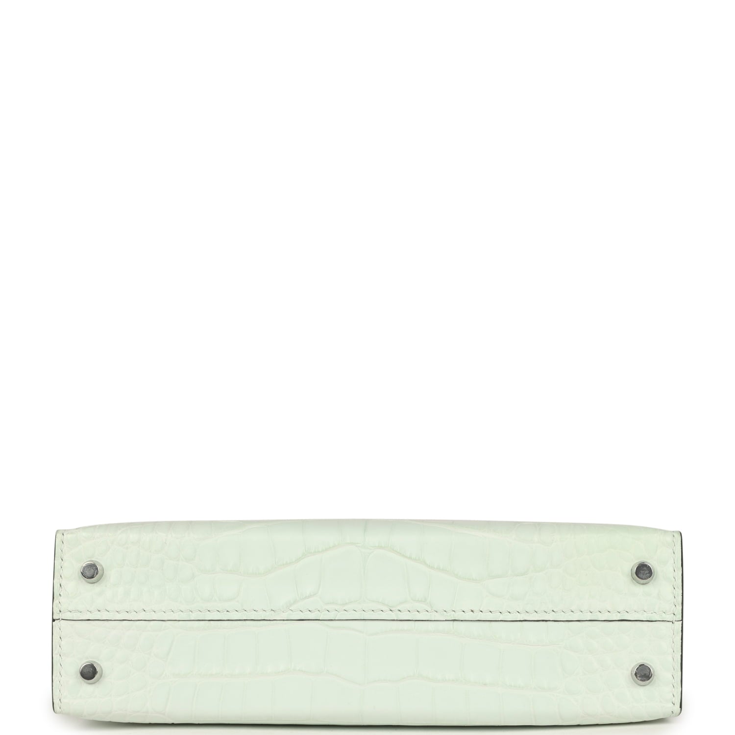 Hermes Kelly Sellier 20 Vert PepperNew Matte Alligator Palladium Hardware