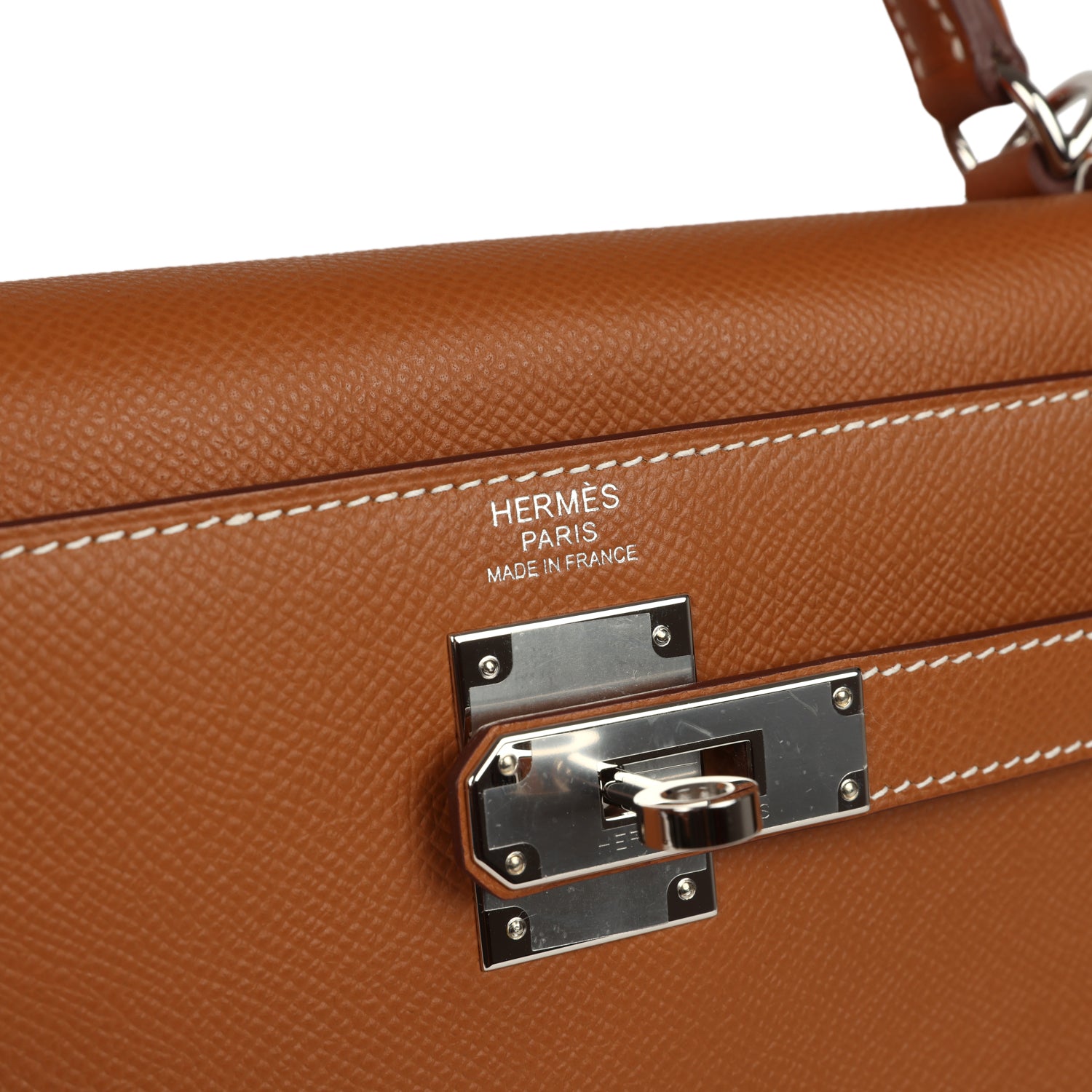Hermes Kelly Sellier 32 Gold Epsom Palladium Hardware