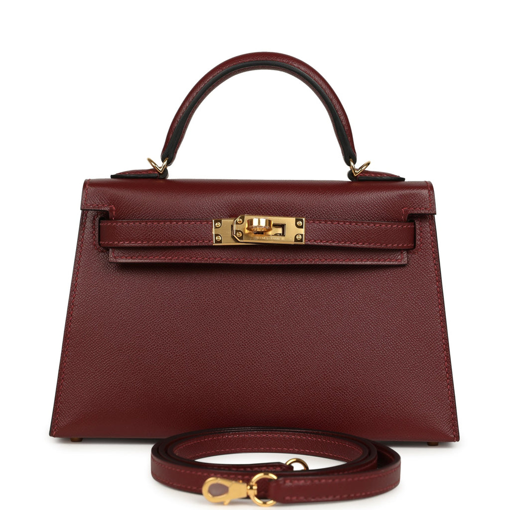 Hermes Kelly Sellier 20 Rouge H Madame Gold Hardware