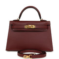 Hermes Kelly Sellier 20 Rouge H Madame Gold Hardware