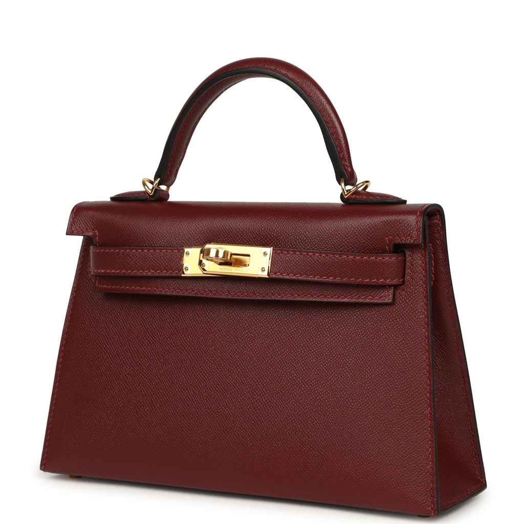 Hermes Kelly Sellier 20 Rouge H Madame Gold Hardware