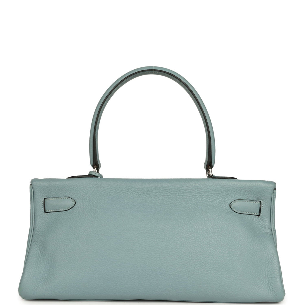 Vintage Hermes Shoulder Kelly 42 JPG Ciel Clemence Palladium Hardware