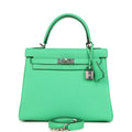 Hermes Kelly Retourne 25 Vert Comics Togo Palladium Hardware