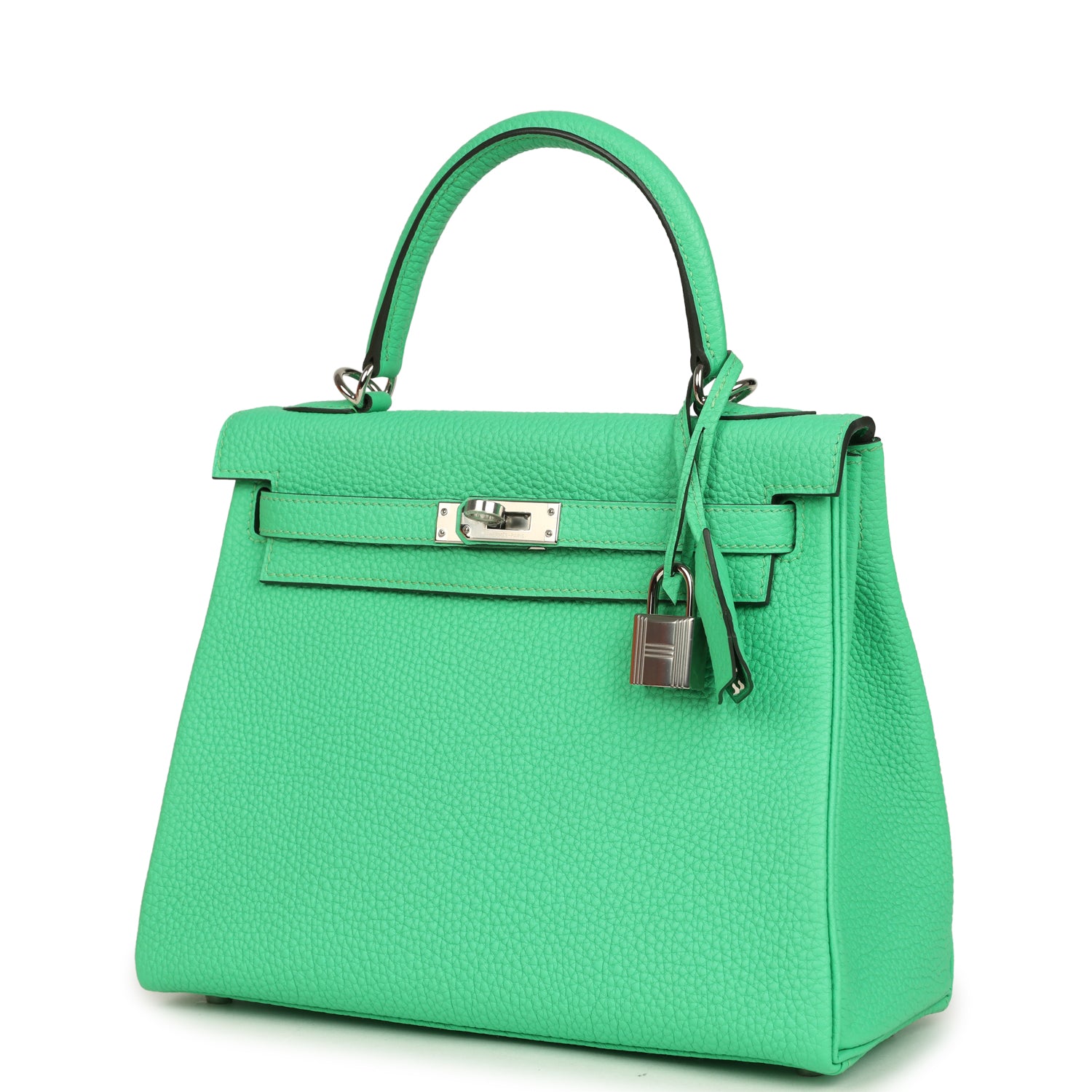 Hermes Kelly Retourne 25 Vert Comics Togo Palladium Hardware