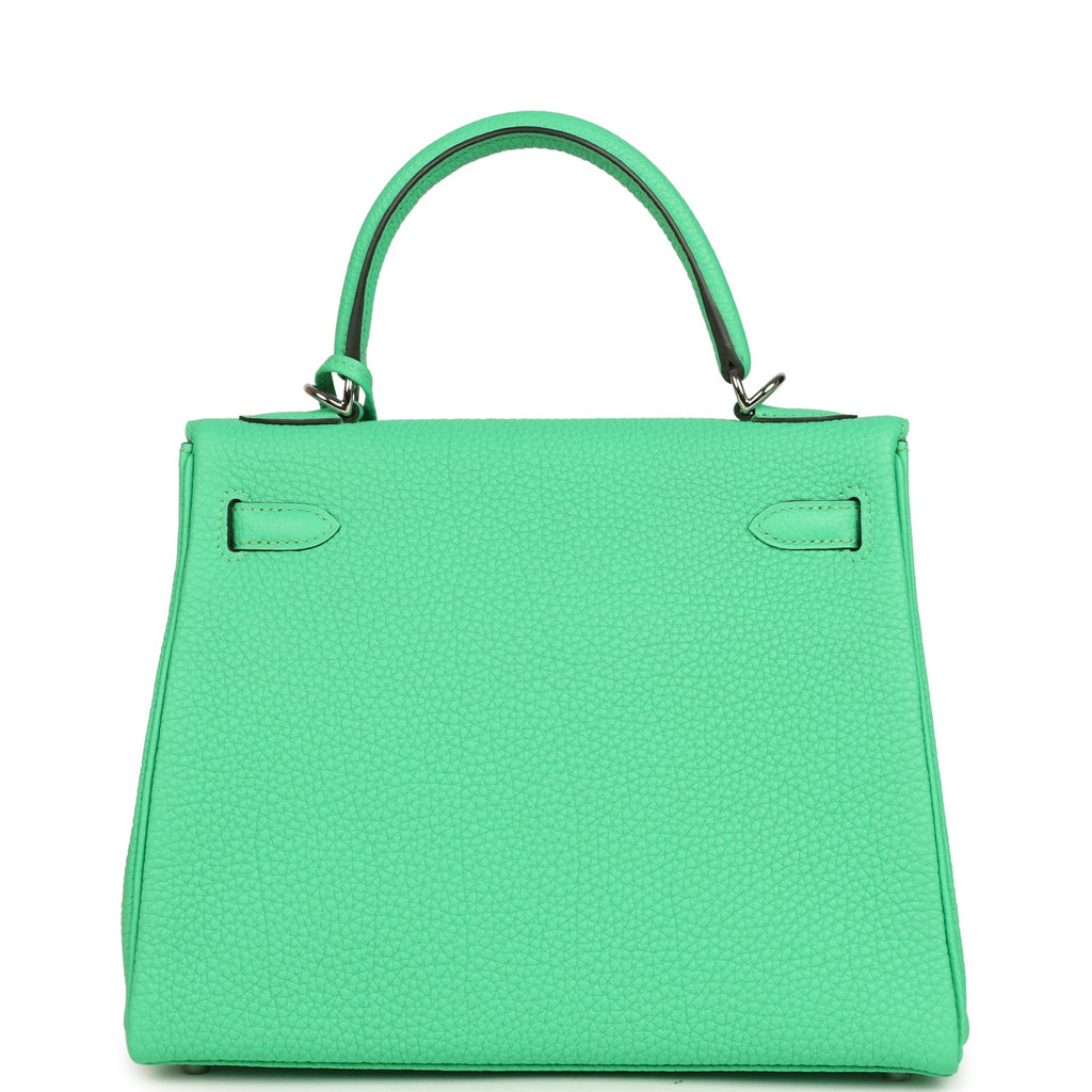 Hermes Kelly Retourne 25 Vert Comics Togo Palladium Hardware