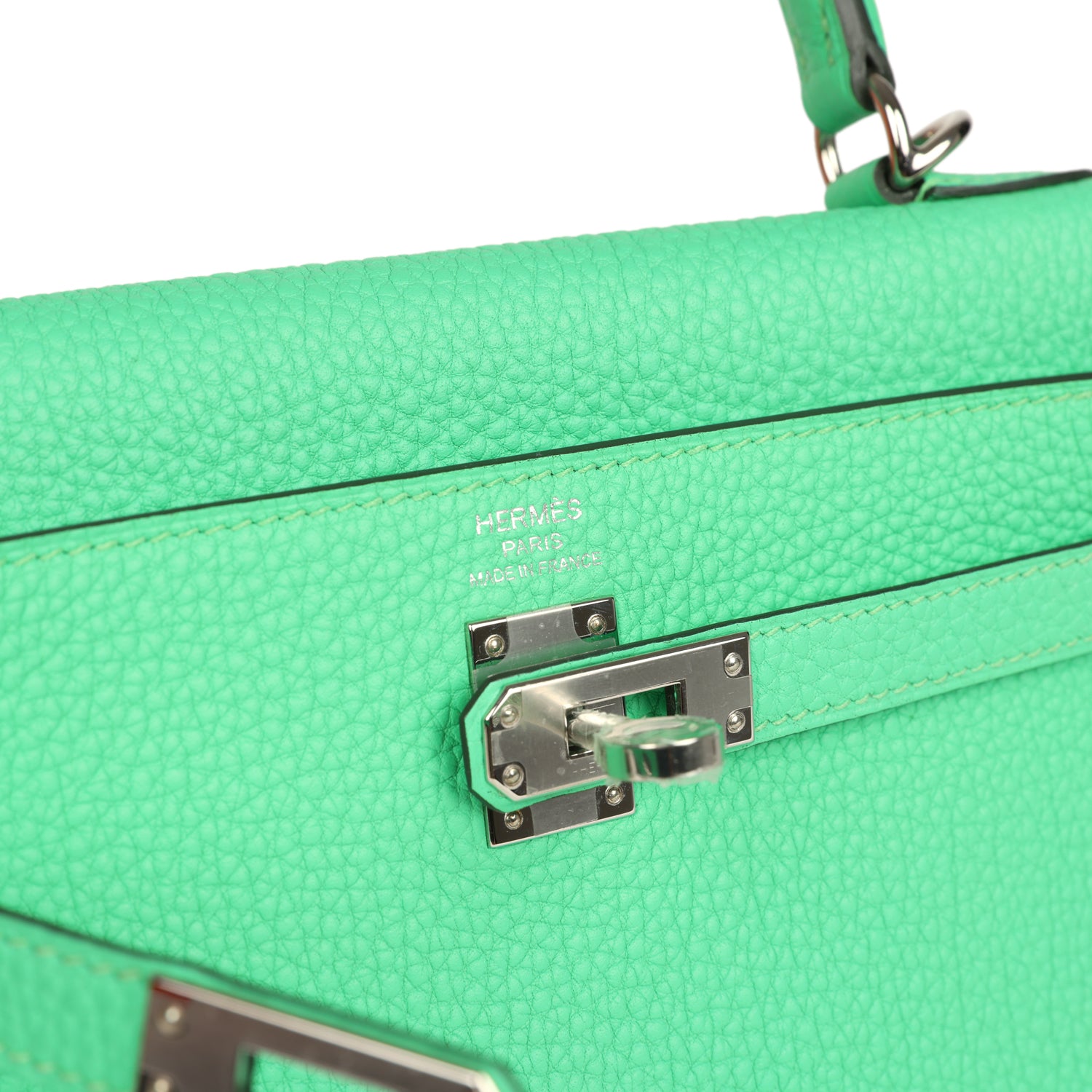 Hermes Kelly Retourne 25 Vert Comics Togo Palladium Hardware