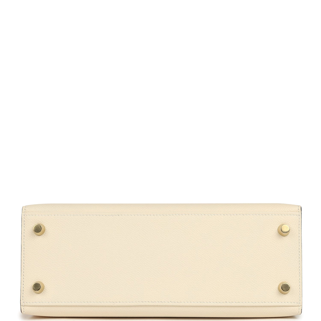 Hermes Kelly Sellier 25 Nata Epsom Gold Hardware