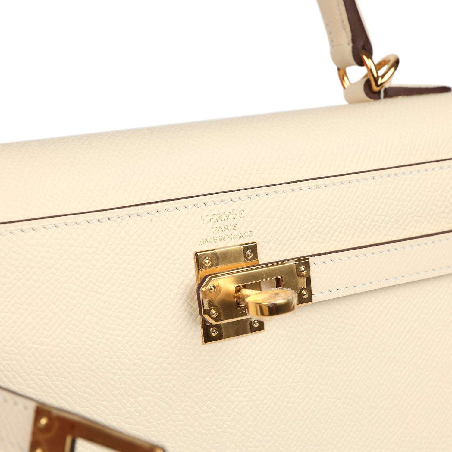 Hermes Kelly Sellier 25 Nata Epsom Gold Hardware