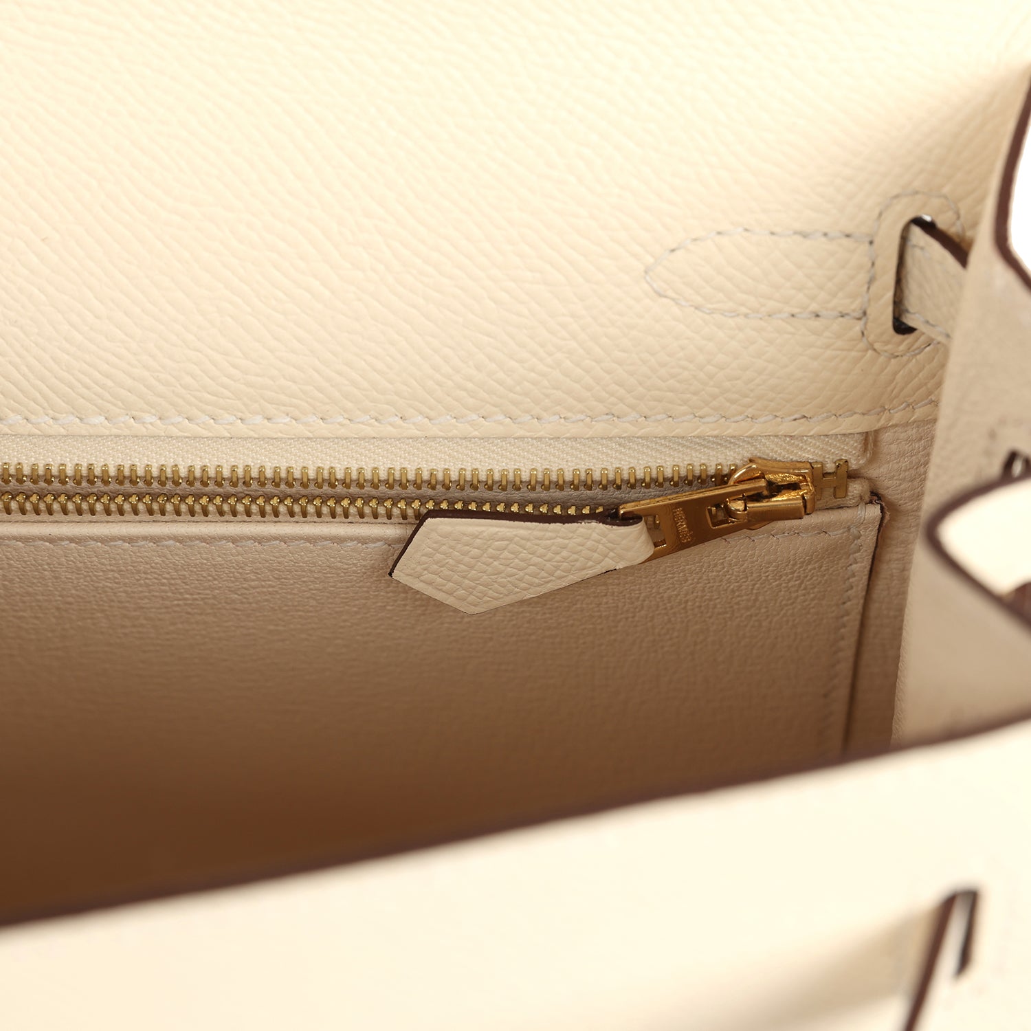 Hermes Kelly Sellier 25 Nata Epsom Gold Hardware