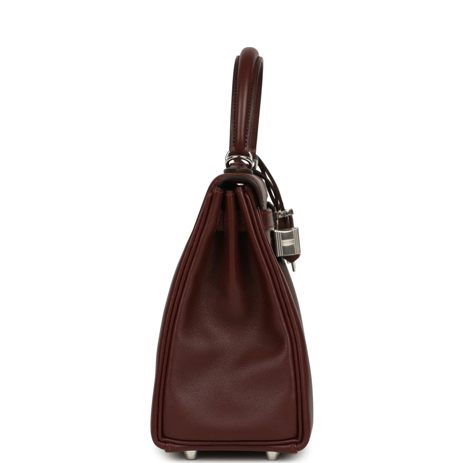 Hermes Kelly Retourne 25 Terre Cheri Palladium Hardware