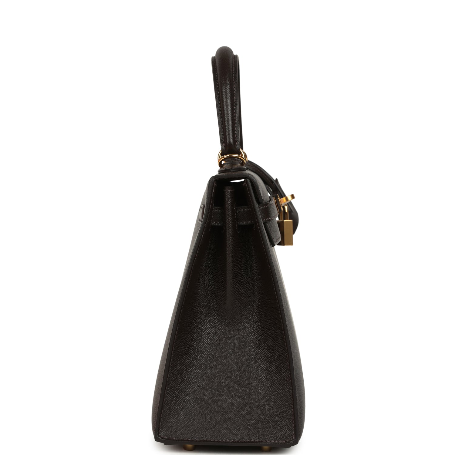Hermes Kelly Sellier 25 Bai Brun Madame Gold Hardware