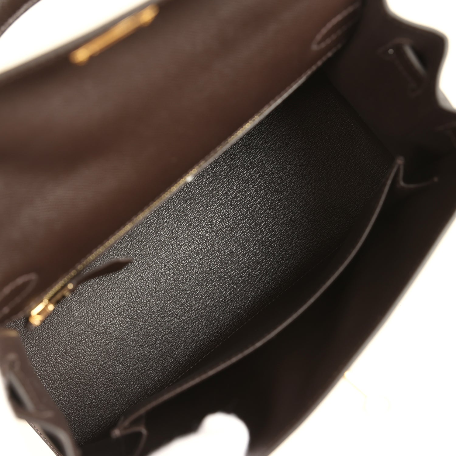 Hermes Kelly Sellier 25 Bai Brun Madame Gold Hardware