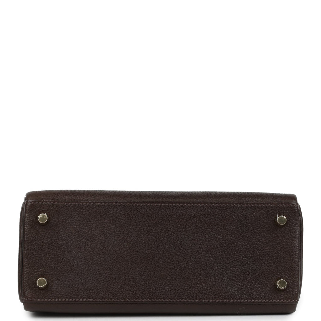 Hermes Kelly Retourne 25 Ebene Barenia Faubourg Gold Hardware