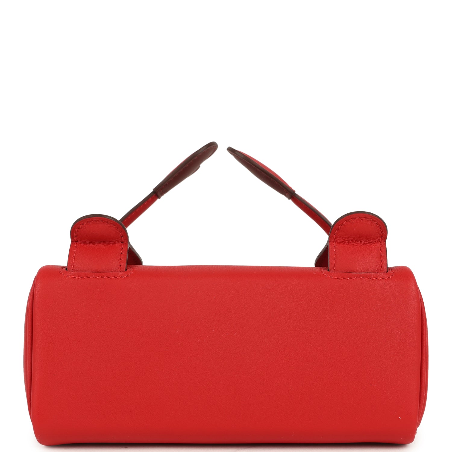 Hermes "Quelle Idolle" Kelly Doll Rouge Radieux and Rouge H Swift Palladium Hardware