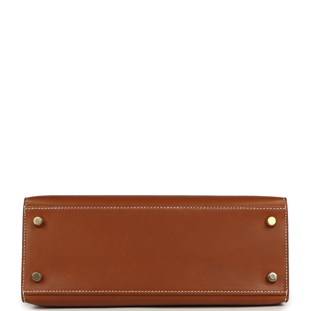Hermes Kelly Sellier 25 Fauve Barenia Gold Hardware