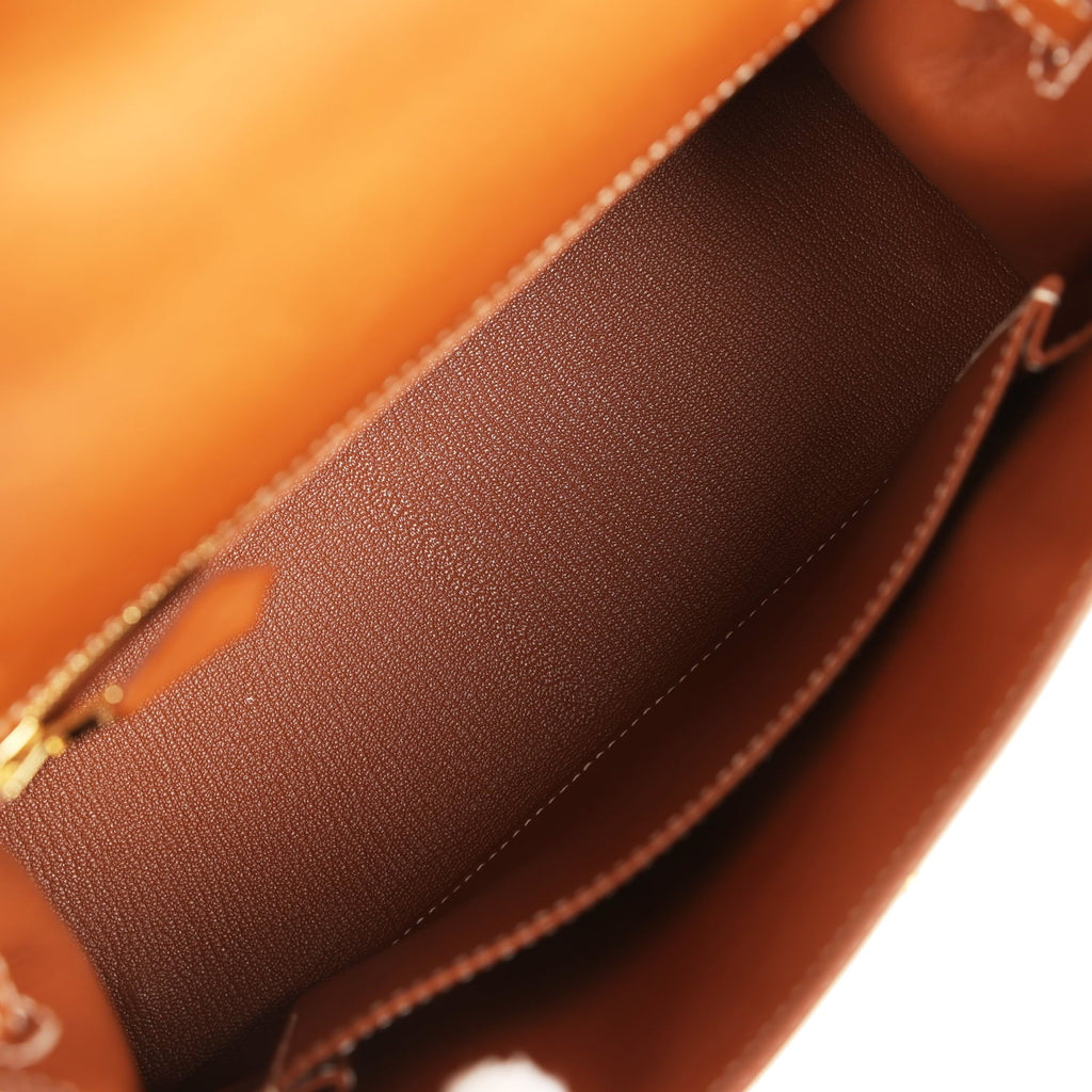 Hermes Kelly Sellier 25 Fauve Barenia Gold Hardware