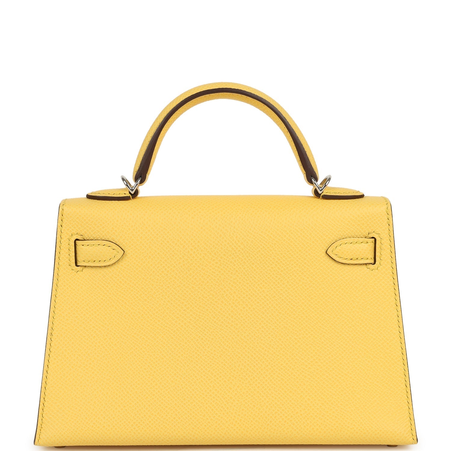 Hermes Kelly Sellier 20 Jaune Mango Epsom Palladium Hardware