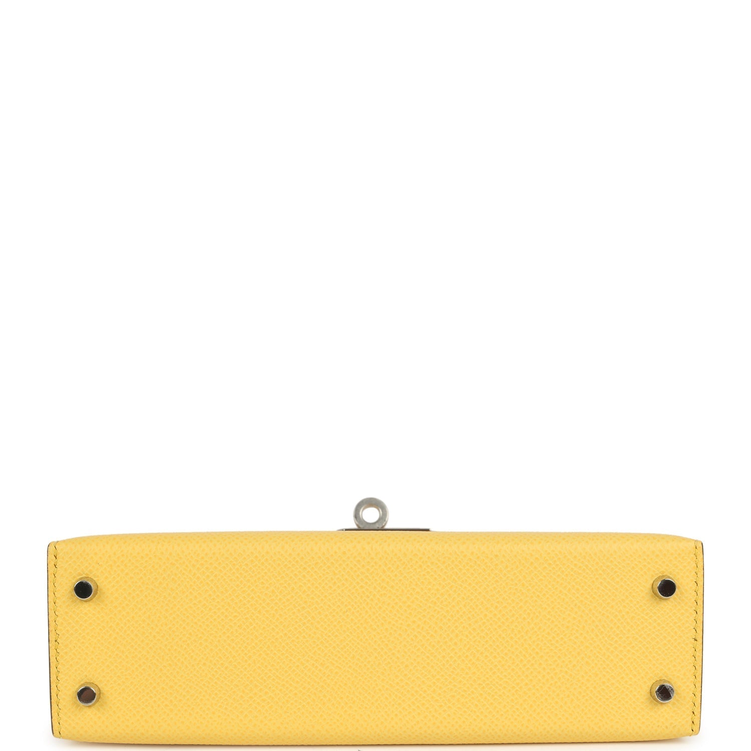 Hermes Kelly Sellier 20 Jaune Mango Epsom Palladium Hardware