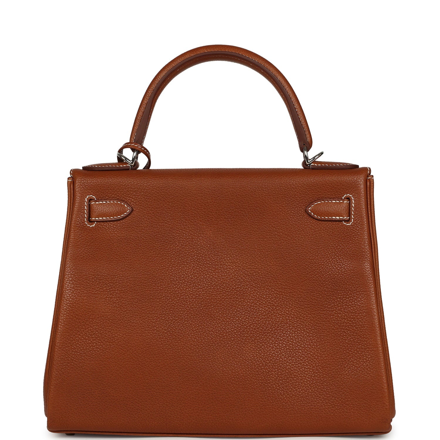 Hermes Kelly Retourne 28 Fauve Barenia Faubourg Palladium Hardware
