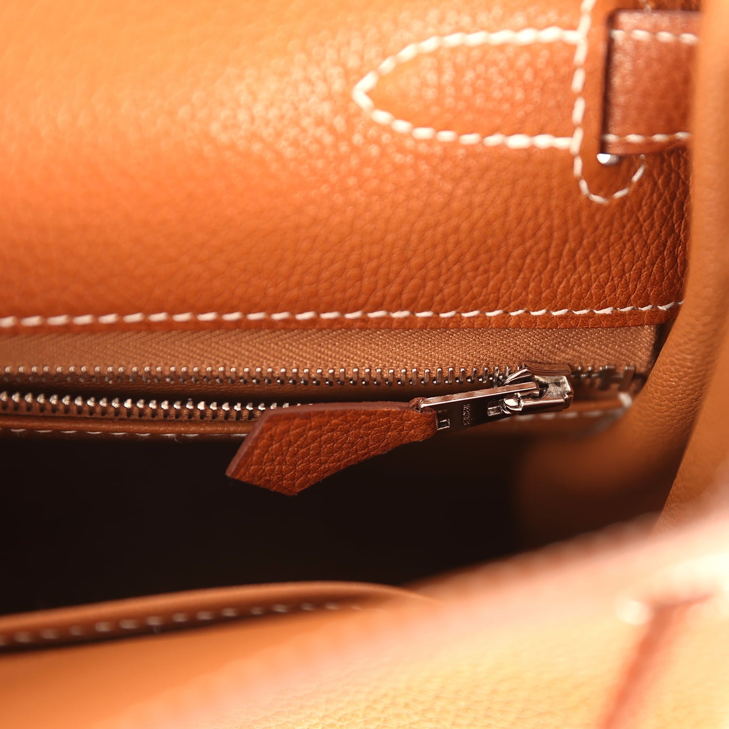Hermes Kelly Retourne 28 Fauve Barenia Faubourg Palladium Hardware