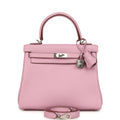 Hermes Kelly Retourne 25 Mauve Sylvestre Swift Palladium Hardware