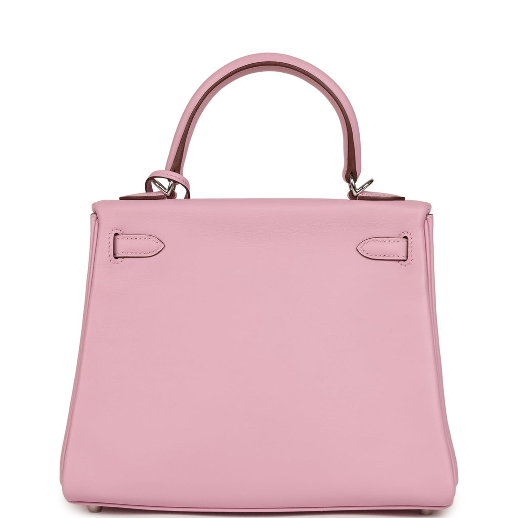 Hermes Kelly Retourne 25 Mauve Sylvestre Swift Palladium Hardware