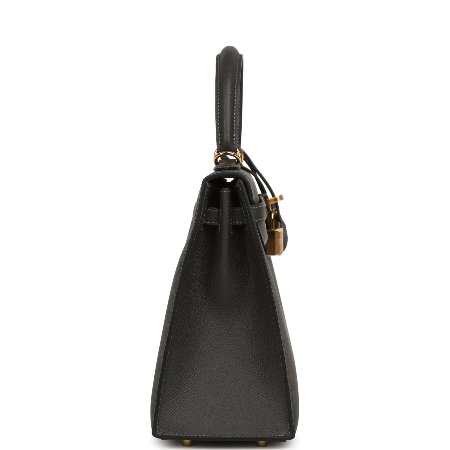 Hermes Kelly Sellier 25 Graphite Epsom Gold Hardware