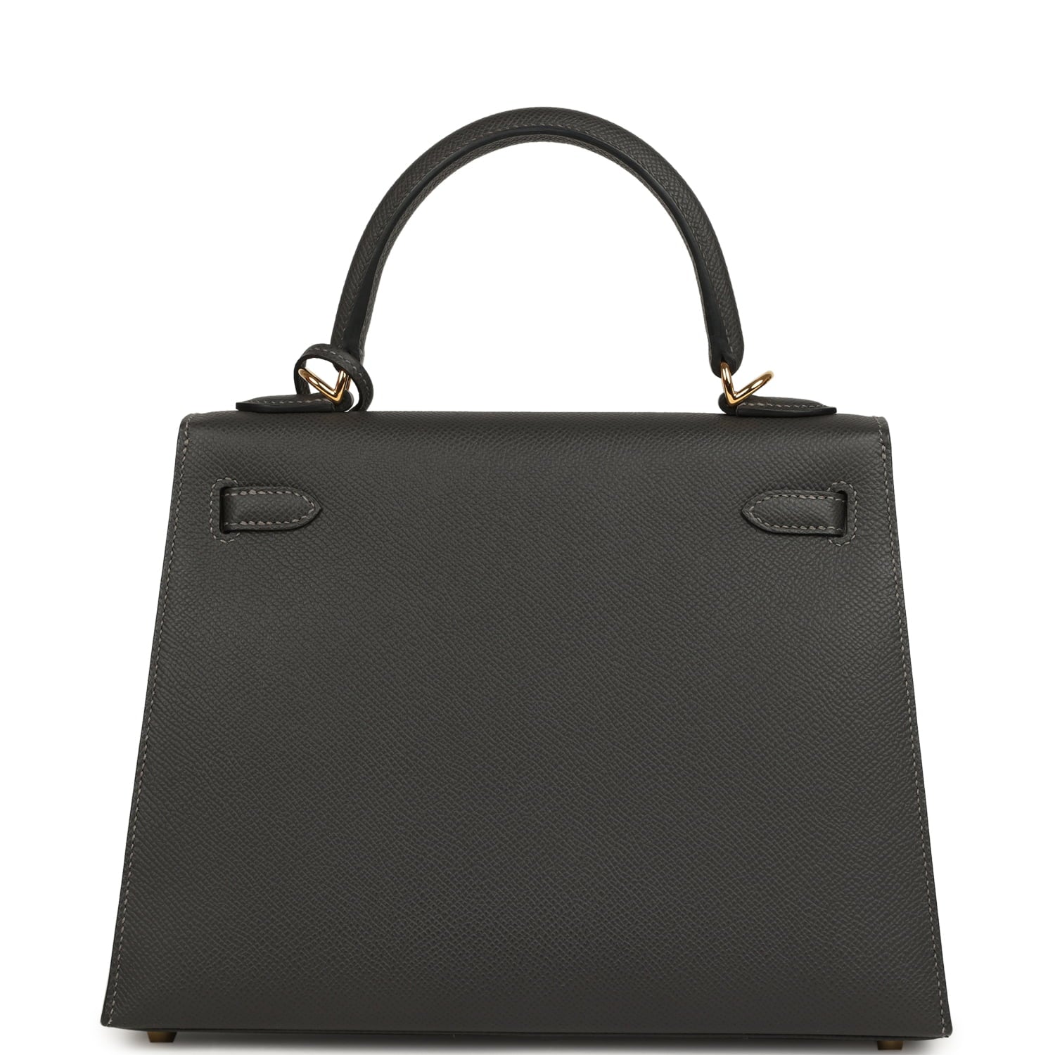 Hermes Kelly Sellier 25 Graphite Epsom Gold Hardware